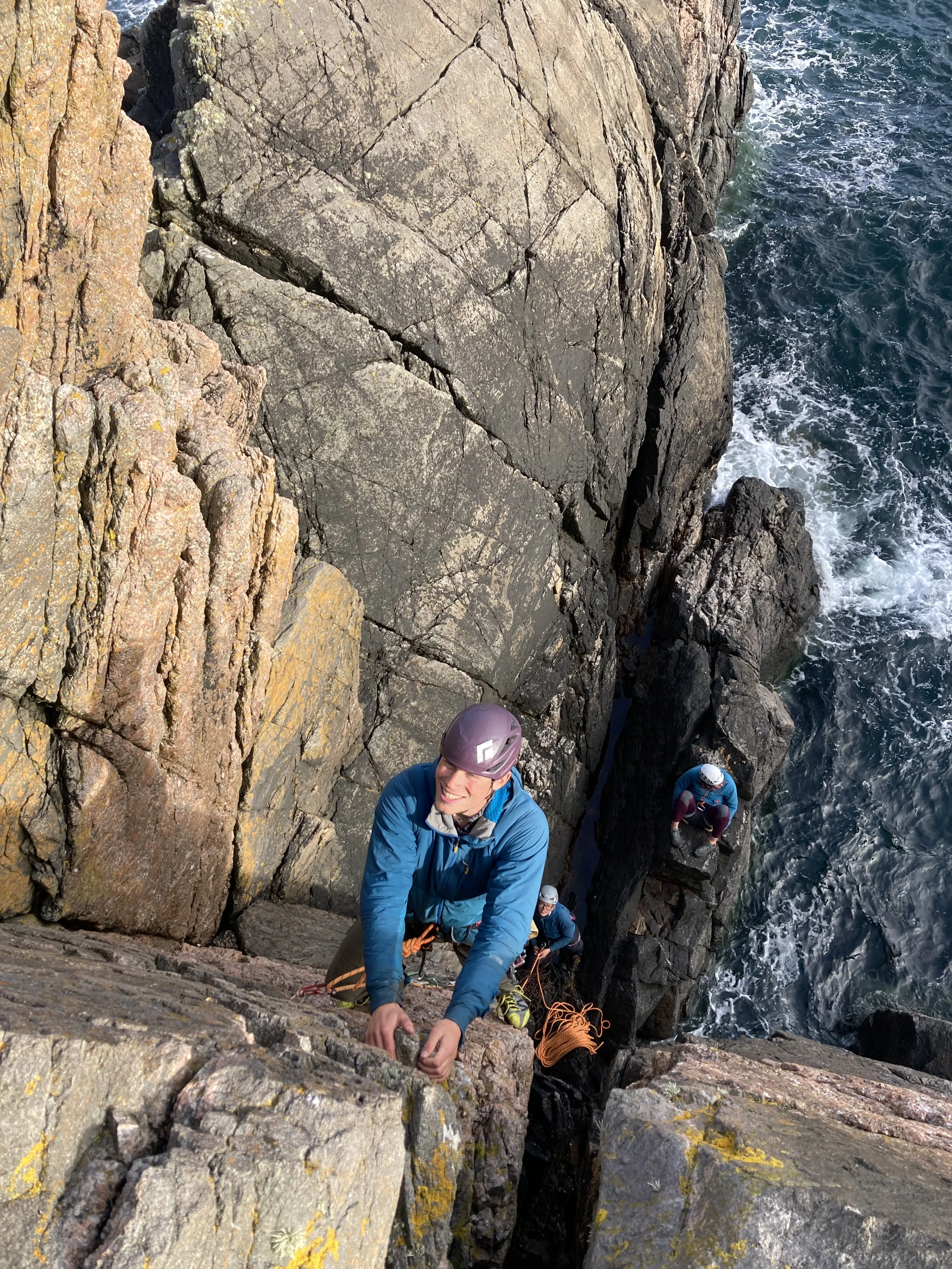 Milo on his Mum's first ascent